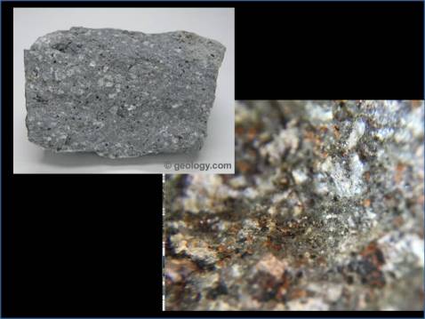 andesite hand sample