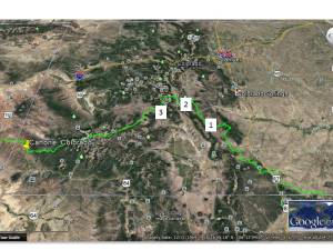 san isabel map with sample 2 location